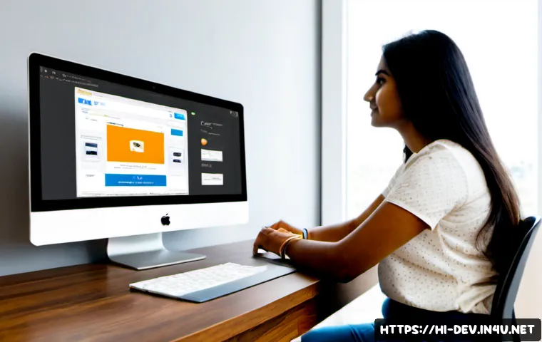 정적 사이트와 동적 사이트의 차이 - Photorealistic split-screen comparison of two Indian web developers at clean modern desks: left side...